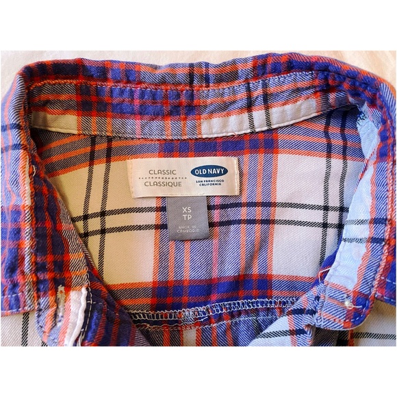 Old Navy Women's 100% Cotton Plaid Button Down Shirt, XS - Picture 4 of 4